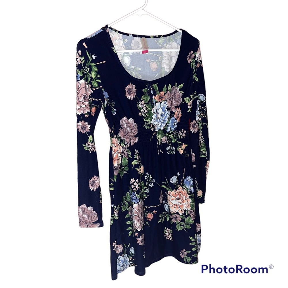 NOBO Navy Blue Floral Dress
